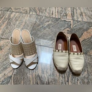 Valentino and Delman shoes